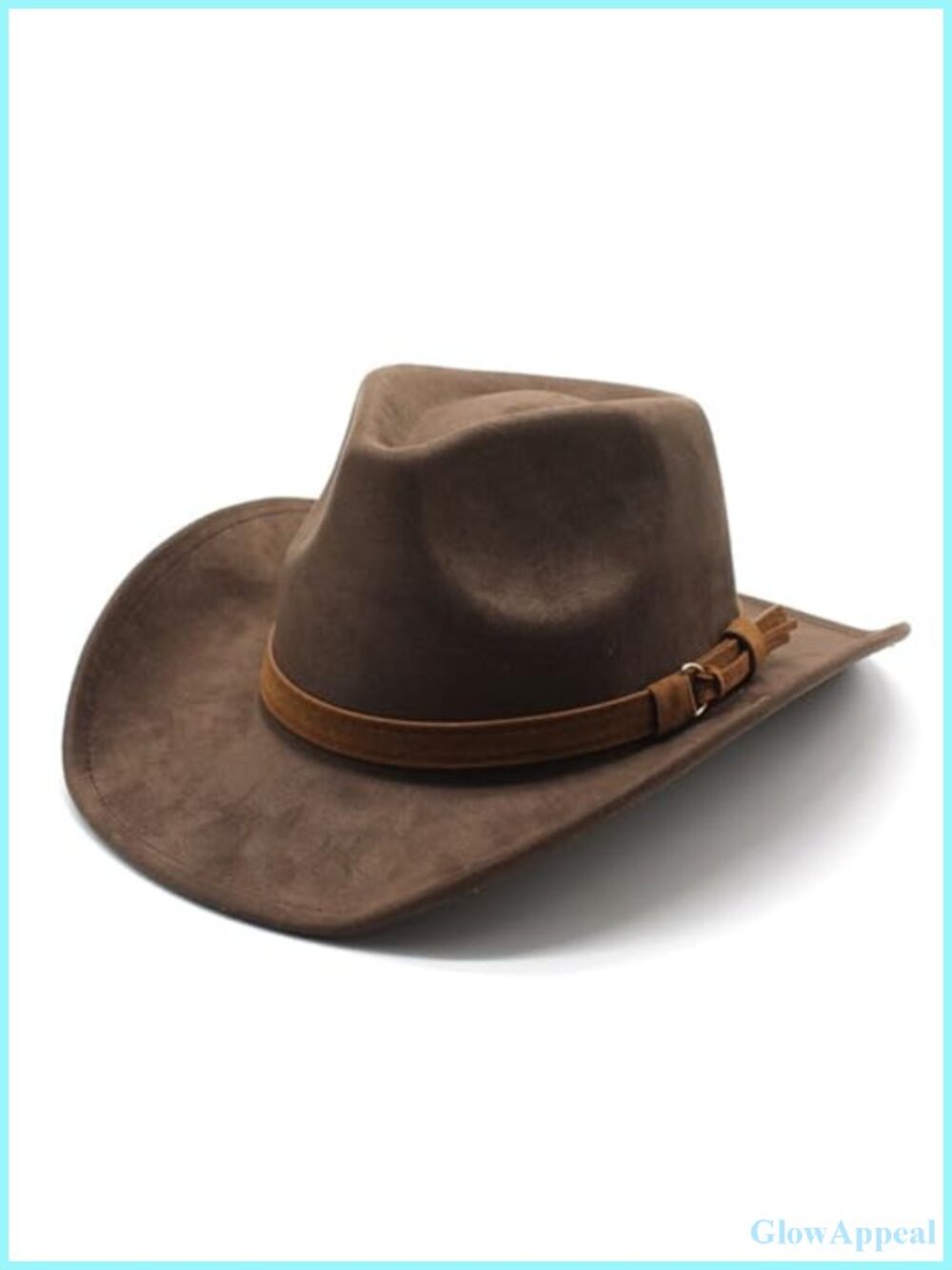 Vintage Suede Cowboy Hat Wide Brim Western Unisex
